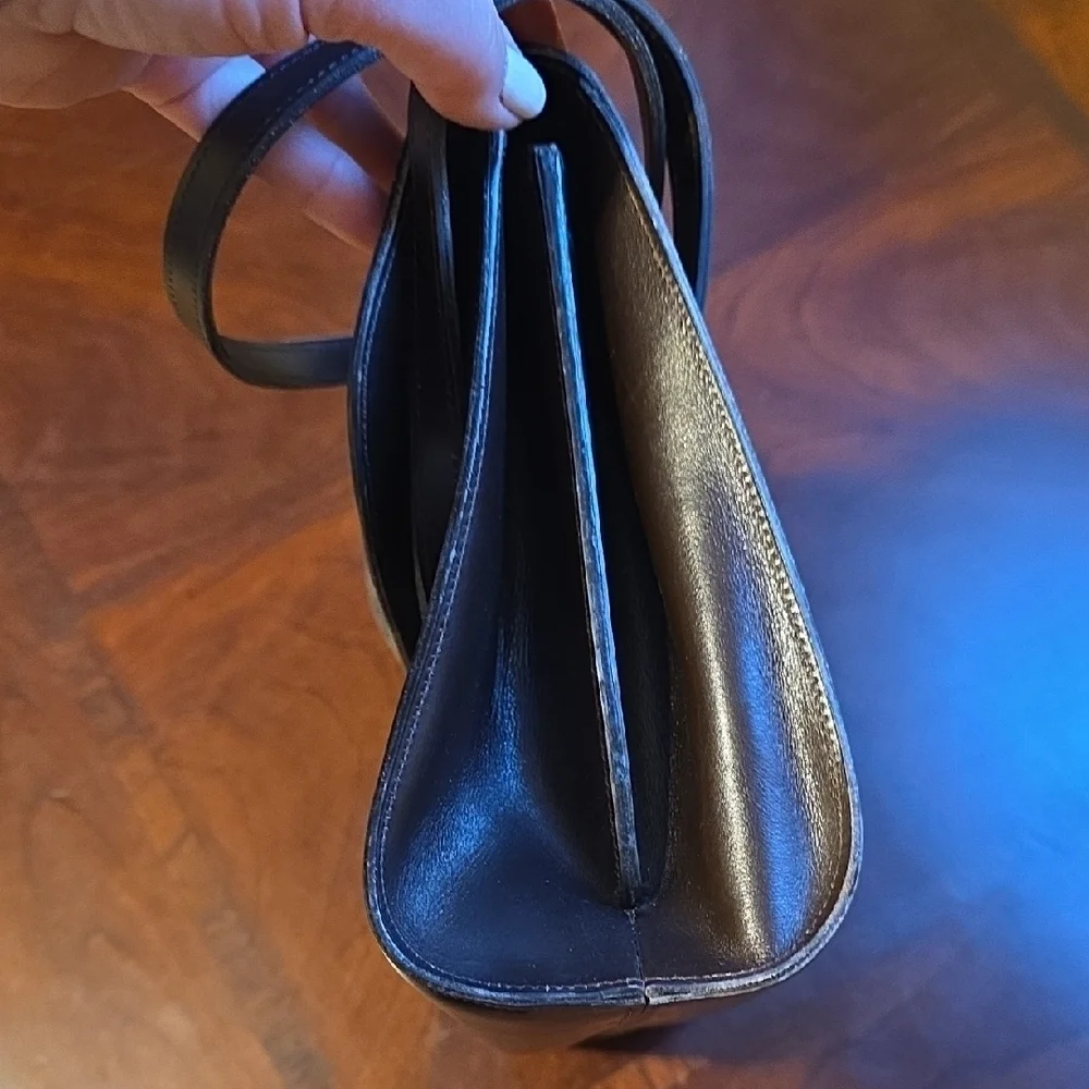 Dior Vintage Brown Leather Satchel